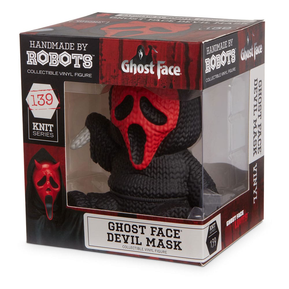 Scream Vinyl Figure Ghost Face-Red Devil 13cm - Mini Figures - Handmade by Robots - Hobby Figures UK