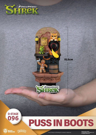 Shrek D-Stage PVC Diorama Puss In Boots 15cm - Scale Statue - Beast Kingdom Toys - Hobby Figures UK