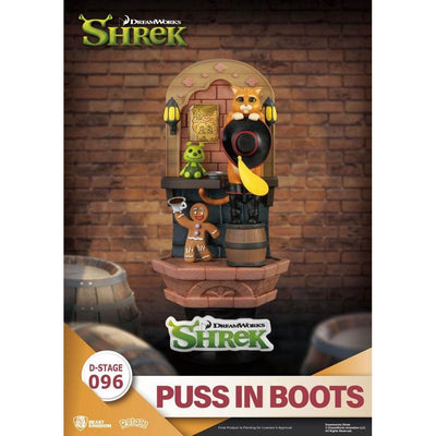 Shrek D-Stage PVC Diorama Puss In Boots 15cm - Scale Statue - Beast Kingdom Toys - Hobby Figures UK