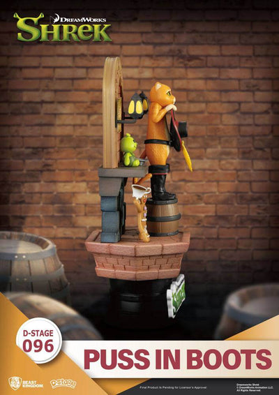 Shrek D-Stage PVC Diorama Puss In Boots 15cm - Scale Statue - Beast Kingdom Toys - Hobby Figures UK