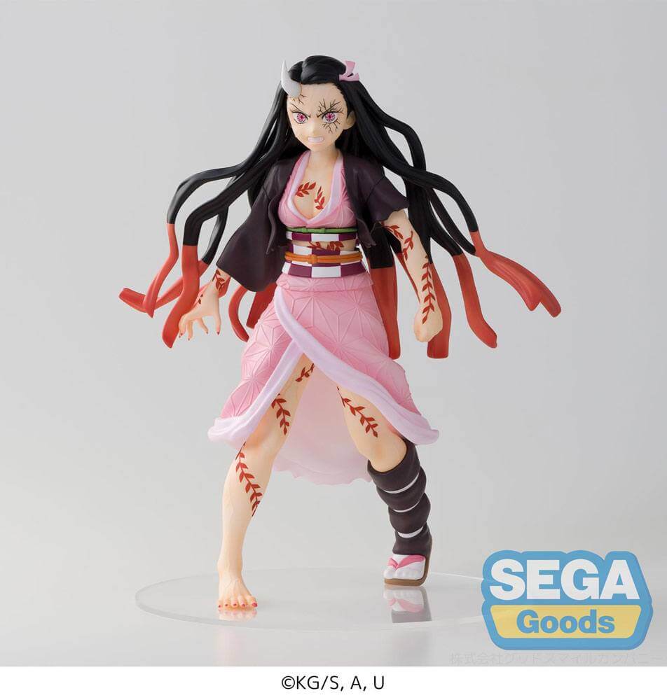 Demon Slayer: Kimetsu no Yaiba Figurizm PVC Statue Nezuko Kamado Demon Form Advancing Ver. 21cm - Scale Statue - Sega - Hobby Figures UK