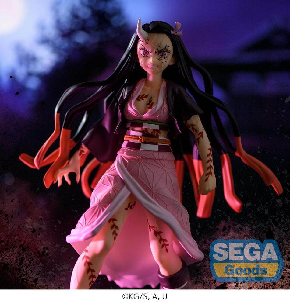 Demon Slayer: Kimetsu no Yaiba Figurizm PVC Statue Nezuko Kamado Demon Form Advancing Ver. 21cm - Scale Statue - Sega - Hobby Figures UK