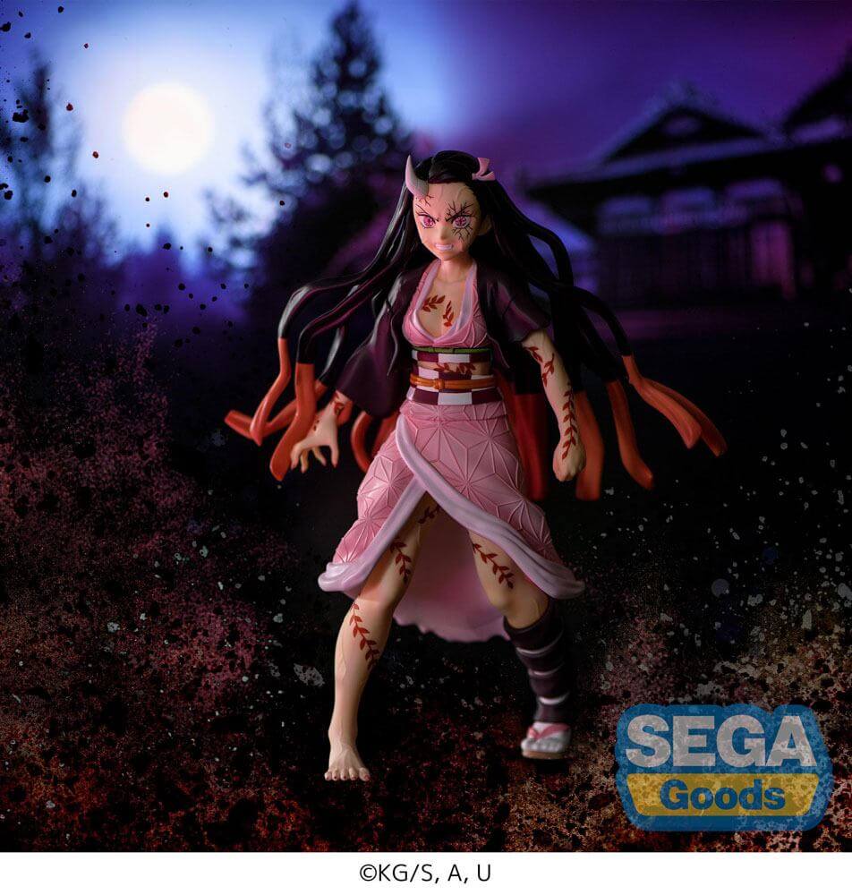 Demon Slayer: Kimetsu no Yaiba Figurizm PVC Statue Nezuko Kamado Demon Form Advancing Ver. 21cm - Scale Statue - Sega - Hobby Figures UK