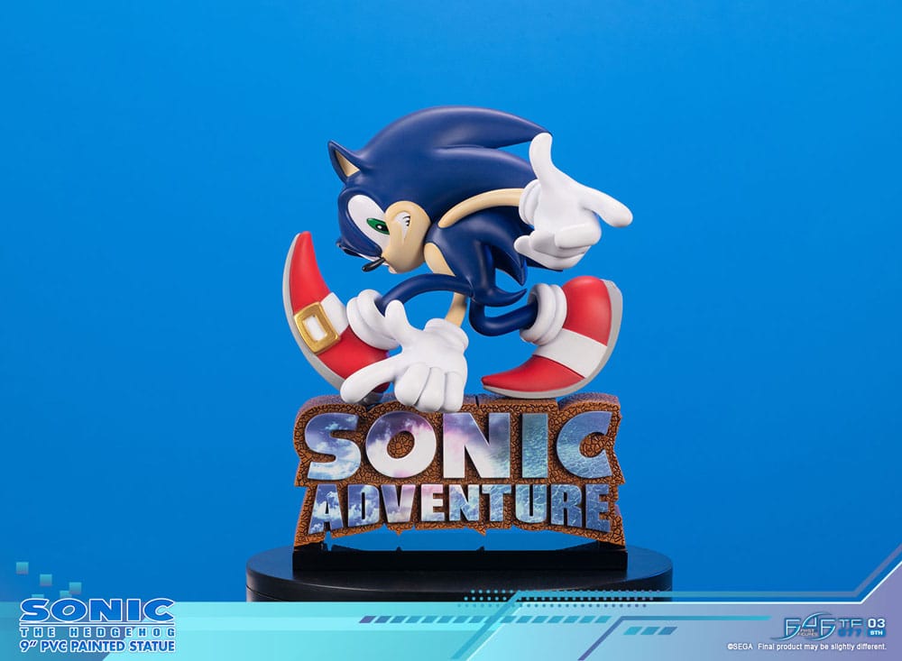 Sonic Adventure PVC Statue Sonic the Hedgehog Standard Edition 21cm - Scale Statue - First 4 Figures - Hobby Figures UK