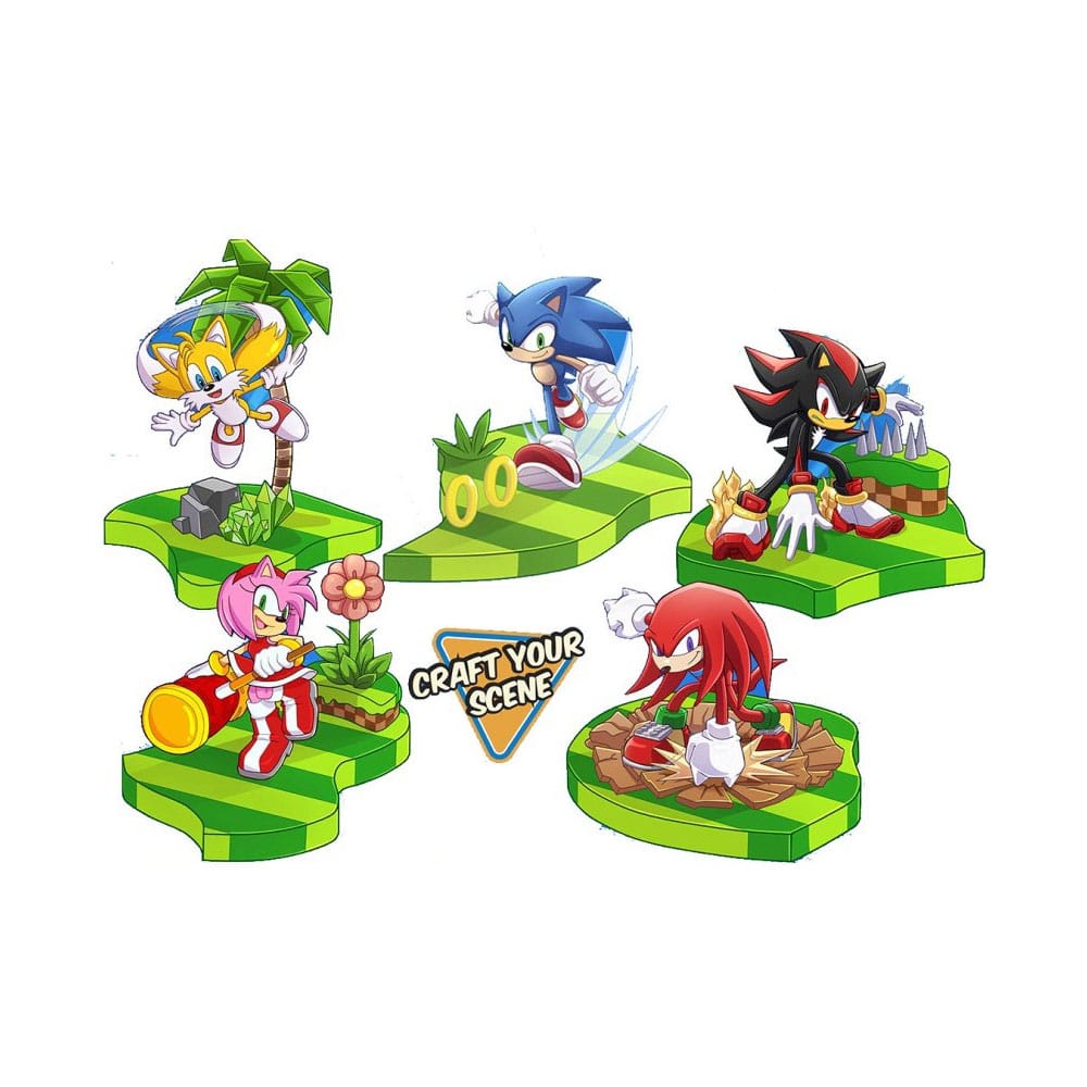 Sonic The Hedgehog Craftables Action Figures 8cm Display (12) - Action Figures - Just Toys - Hobby Figures UK