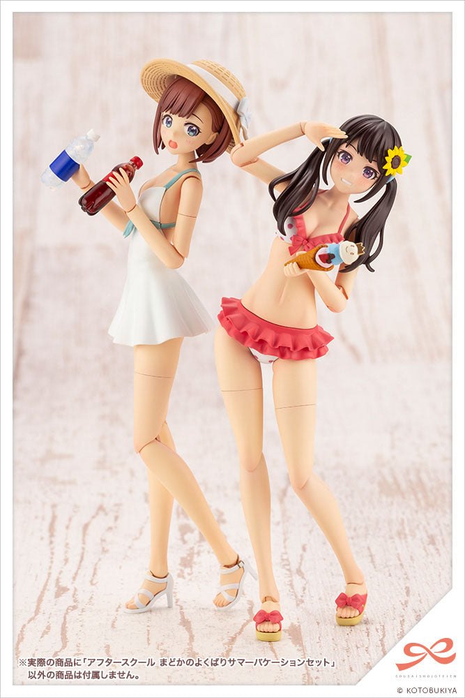 Sousai Shojo Teien Model Kit Accessory Set 1/10 After School Madoka's Well-Deserved Summer Vacation Set - Model Kit - Kotobukiya - Hobby Figures UK