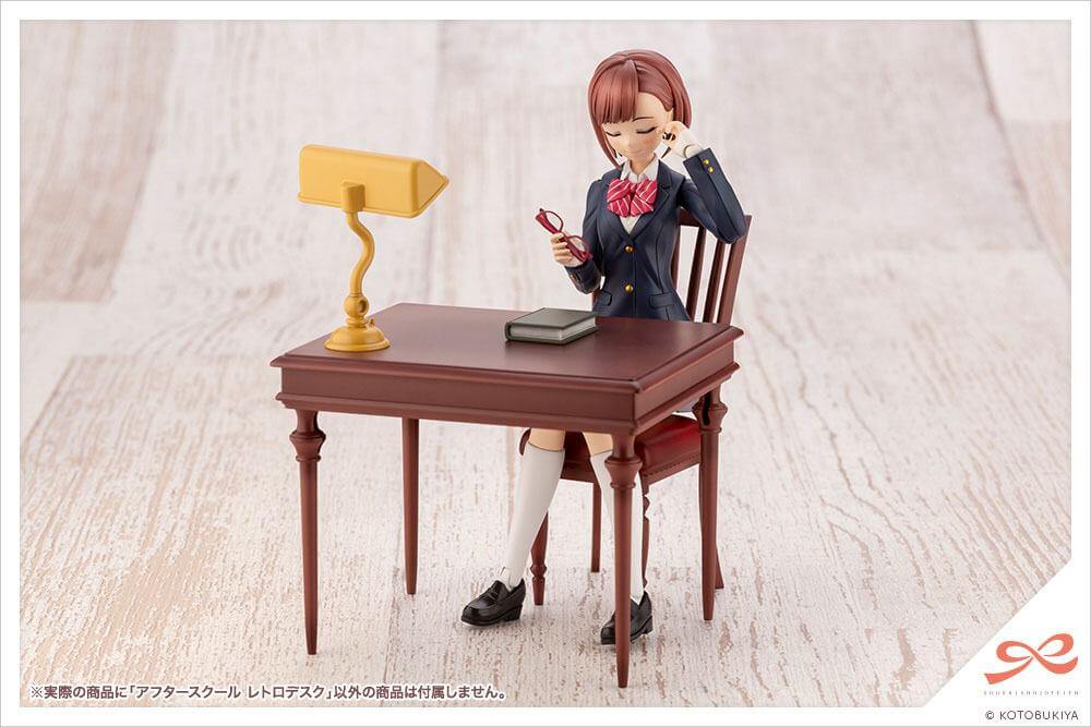Sousai Shojo Teien Model Kit Accessory Set 1/10 After School Retro Desk 9cm - Action Figures - Kotobukiya - Hobby Figures UK