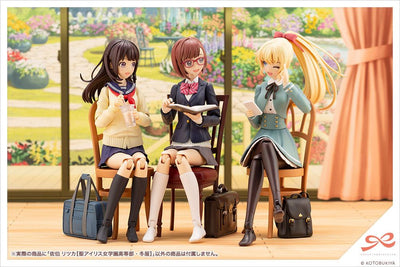 Sousai Shojo Teien Plastic Model Kit 1/10 Ritsuka Saeki St. Iris Gauken Girls' High School Winter Clothes 16cm - Model Kit - Kotobukiya - Hobby Figures UK