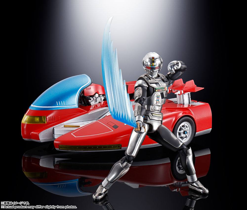 Space Sheriff Gavan Chogokin Diecast Action Figure Space Sheriff Gavan & Sybarian 10cm - Action Figures - Bandai Tamashii Nations - Hobby Figures UK