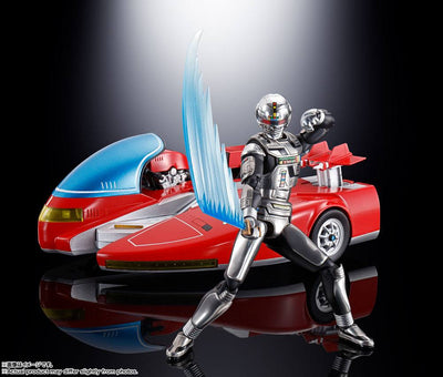 Space Sheriff Gavan Chogokin Diecast Action Figure Space Sheriff Gavan & Sybarian 10cm - Action Figures - Bandai Tamashii Nations - Hobby Figures UK