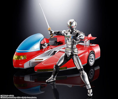 Space Sheriff Gavan Chogokin Diecast Action Figure Space Sheriff Gavan & Sybarian 10cm - Action Figures - Bandai Tamashii Nations - Hobby Figures UK