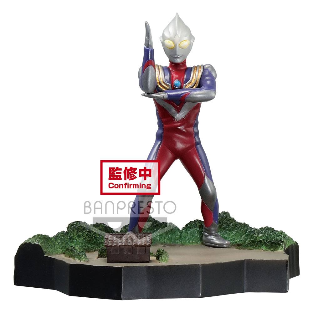 Ultraman Tiga Special Effects Stagement #49 The Ultra Star PVC Statue Ultraman Tiga Multi Type 6cm - Scale Statue - Banpresto - Hobby Figures UK