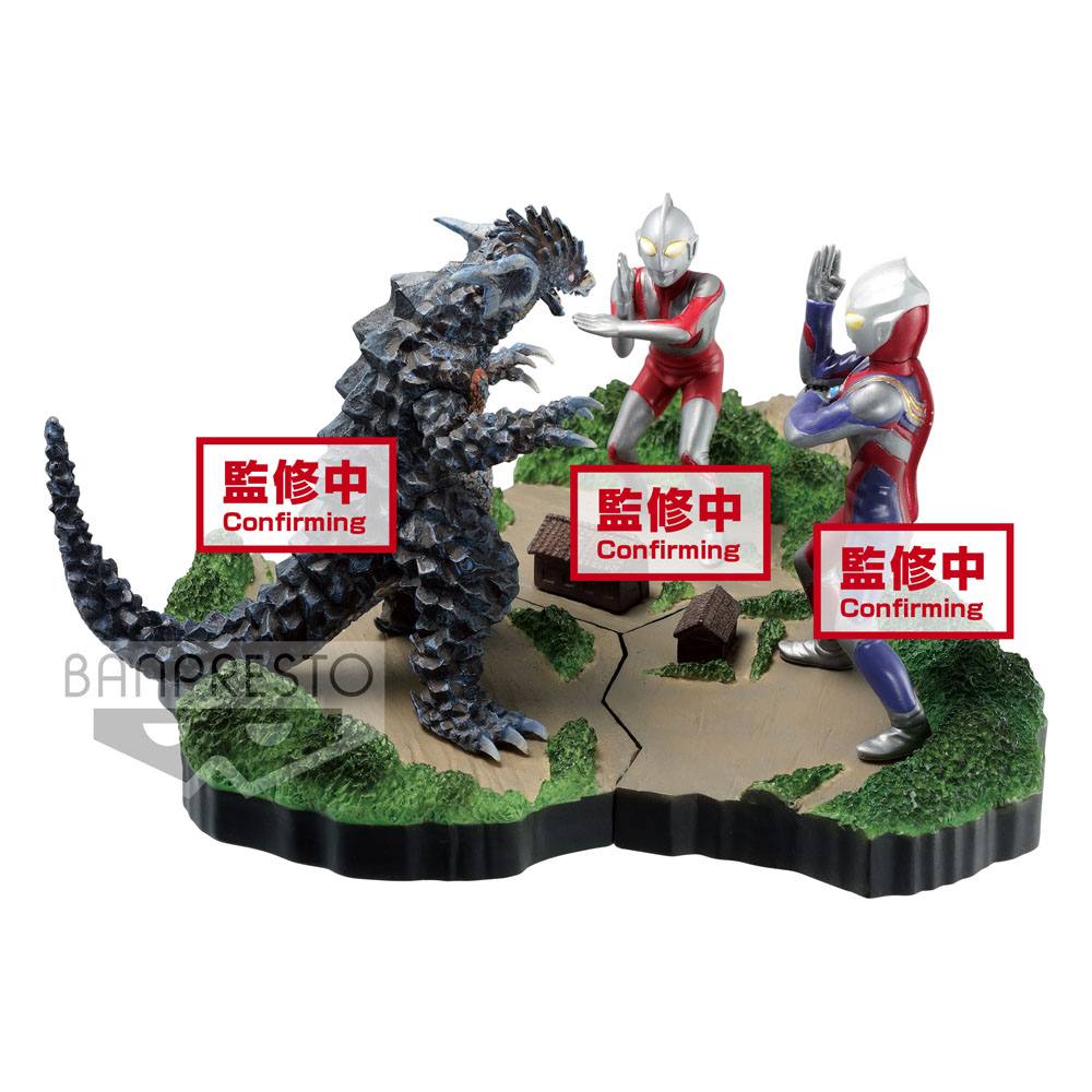 Ultraman Tiga Special Effects Stagement #49 The Ultra Star PVC Statue Ultraman Tiga Multi Type 6cm - Scale Statue - Banpresto - Hobby Figures UK