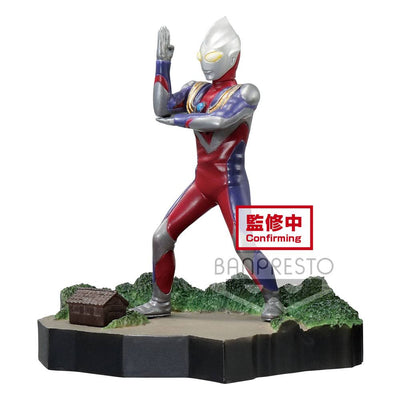 Ultraman Tiga Special Effects Stagement #49 The Ultra Star PVC Statue Ultraman Tiga Multi Type 6cm - Scale Statue - Banpresto - Hobby Figures UK