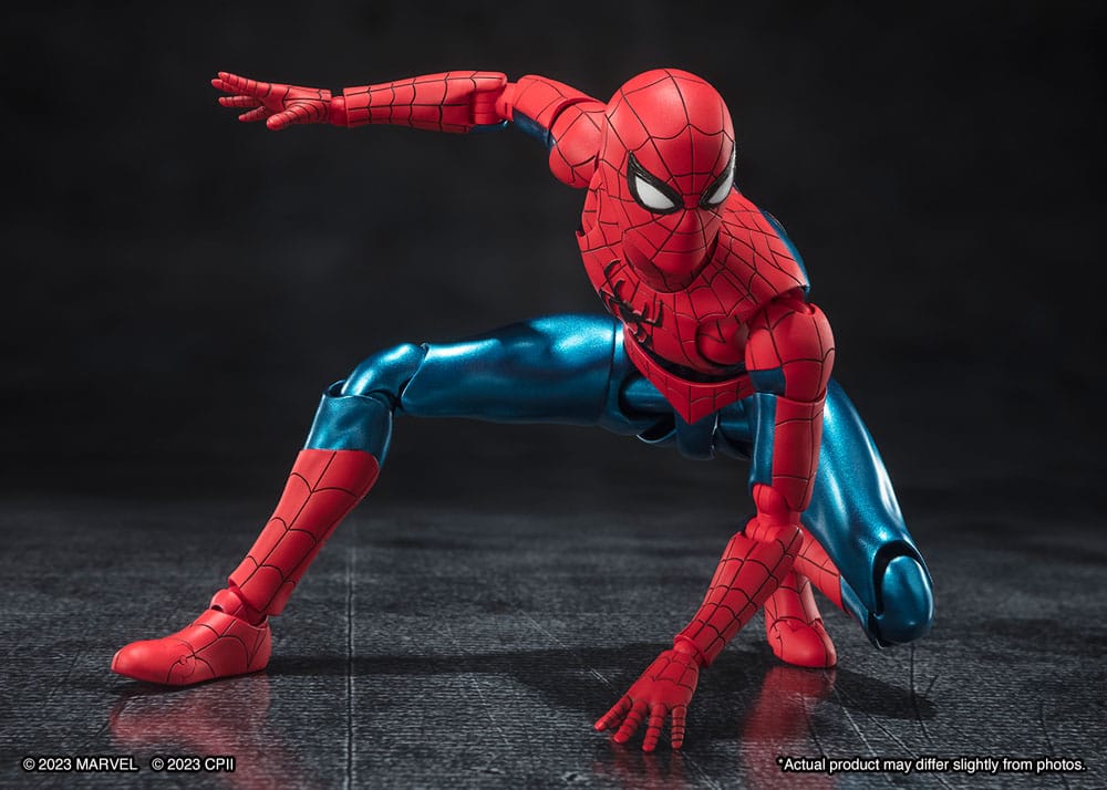 Spider-Man: No Way Home S.H. Figuarts Action Figure Spider-Man (New Red & Blue Suit) 15cm - Action Figures - Bandai Tamashii Nations - Hobby Figures UK