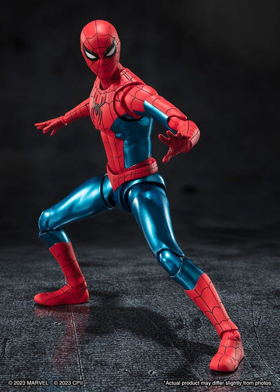 Spider-Man: No Way Home S.H. Figuarts Action Figure Spider-Man (New Red & Blue Suit) 15cm - Action Figures - Bandai Tamashii Nations - Hobby Figures UK