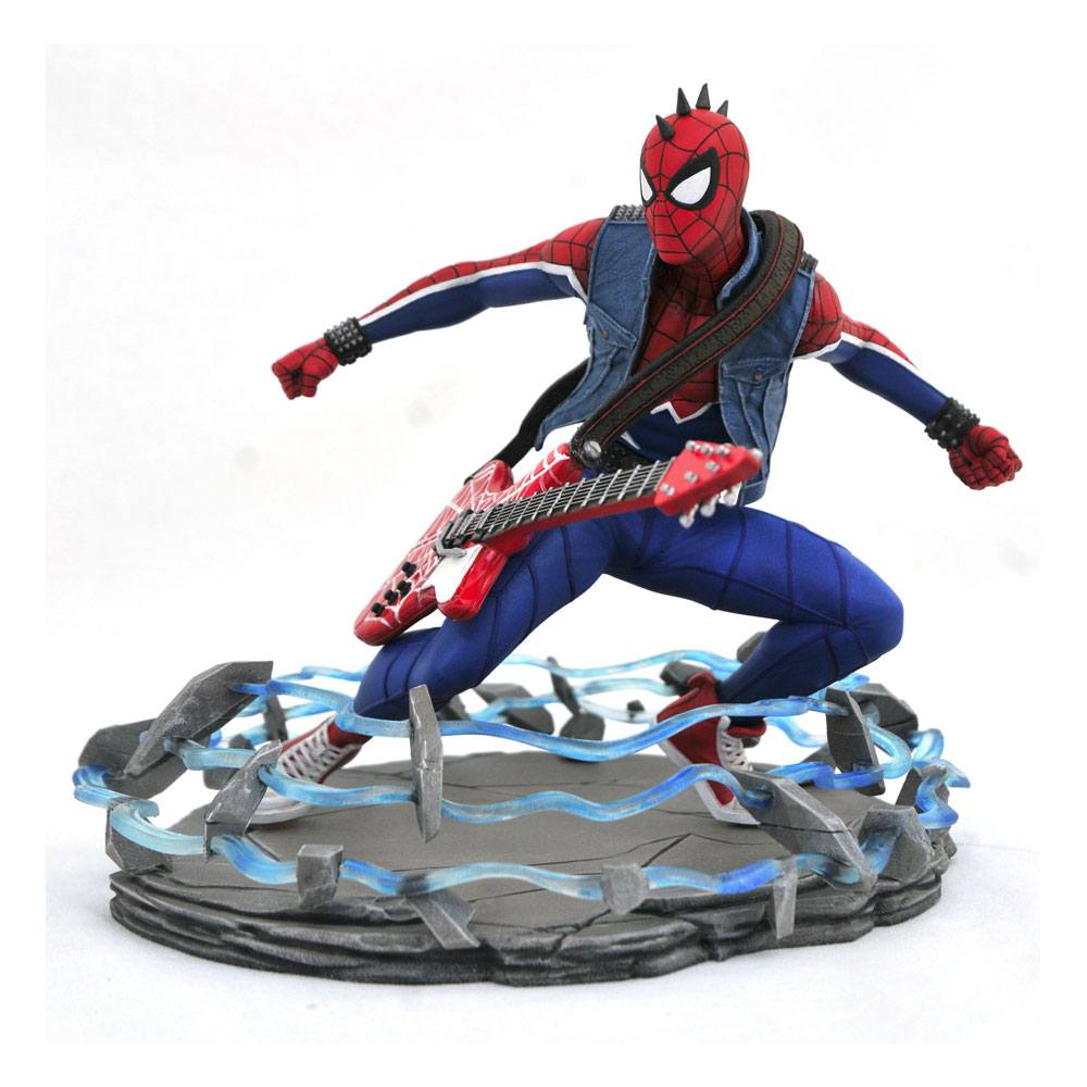 Spider-Man 2018 Marvel Video Game Gallery PVC Statue Spider-Punk 18cm - Scale Statue - Diamond Select - Hobby Figures UK