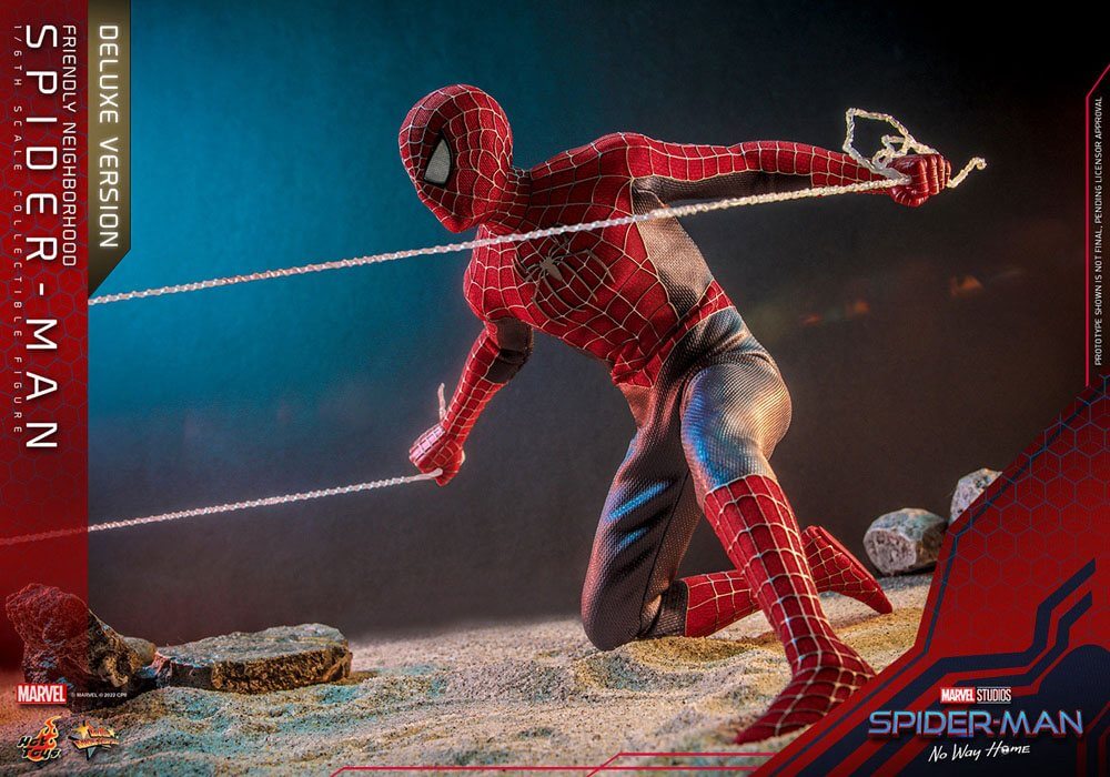 Spider-Man: No Way Home Movie Masterpiece Action Figure 1/6 Friendly Neighborhood Spider-Man (Deluxe Version) 30cm - Action Figures - Hot Toys - Hobby Figures UK