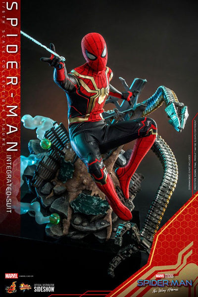Spider-Man: No Way Home Movie Masterpiece Action Figure 1/6 Spider-Man (Integrated Suit) 29cm - Action Figures - Hot Toys - Hobby Figures UK