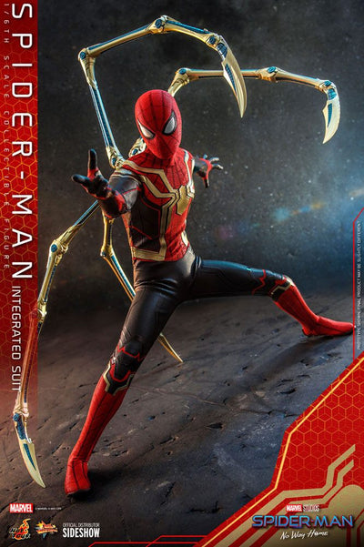 Spider-Man: No Way Home Movie Masterpiece Action Figure 1/6 Spider-Man (Integrated Suit) 29cm - Action Figures - Hot Toys - Hobby Figures UK