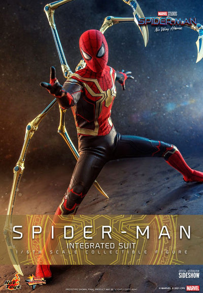 Spider-Man: No Way Home Movie Masterpiece Action Figure 1/6 Spider-Man (Integrated Suit) 29cm - Action Figures - Hot Toys - Hobby Figures UK