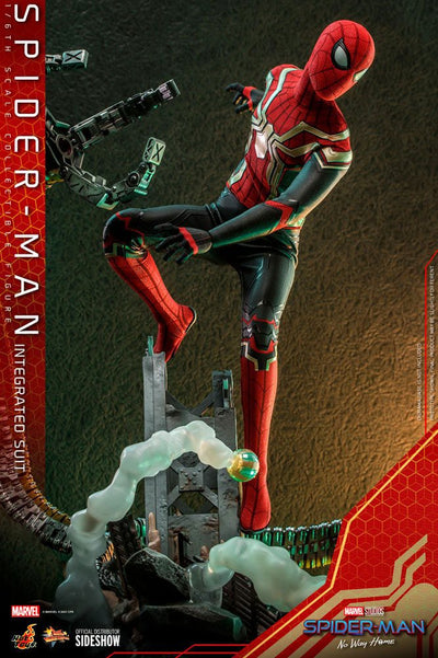 Spider-Man: No Way Home Movie Masterpiece Action Figure 1/6 Spider-Man (Integrated Suit) 29cm - Action Figures - Hot Toys - Hobby Figures UK