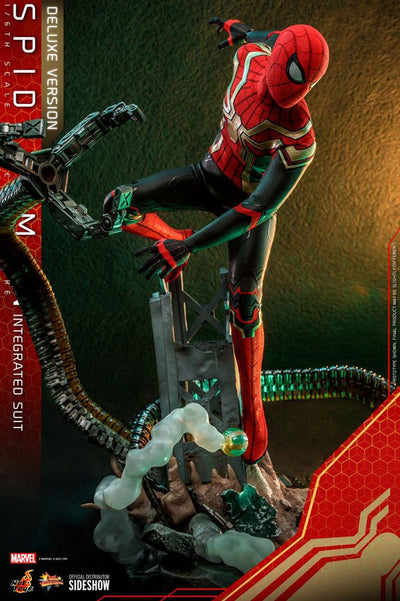 Spider-Man: No Way Home Movie Masterpiece Action Figure 1/6 Spider-Man (Integrated Suit) Deluxe Ver. 29cm - Action Figures - Hot Toys - Hobby Figures UK