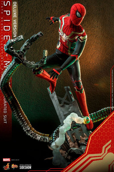 Spider-Man: No Way Home Movie Masterpiece Action Figure 1/6 Spider-Man (Integrated Suit) Deluxe Ver. 29cm - Action Figures - Hot Toys - Hobby Figures UK
