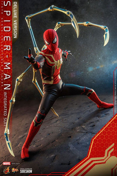 Spider-Man: No Way Home Movie Masterpiece Action Figure 1/6 Spider-Man (Integrated Suit) Deluxe Ver. 29cm - Action Figures - Hot Toys - Hobby Figures UK