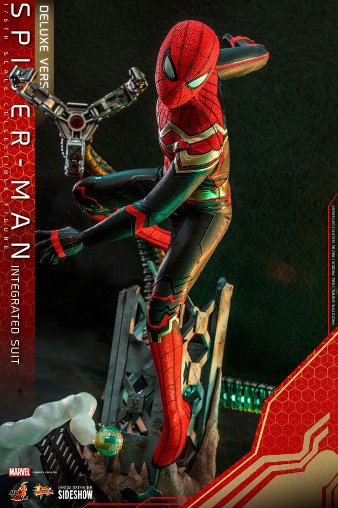 Spider-Man: No Way Home Movie Masterpiece Action Figure 1/6 Spider-Man (Integrated Suit) Deluxe Ver. 29cm - Action Figures - Hot Toys - Hobby Figures UK