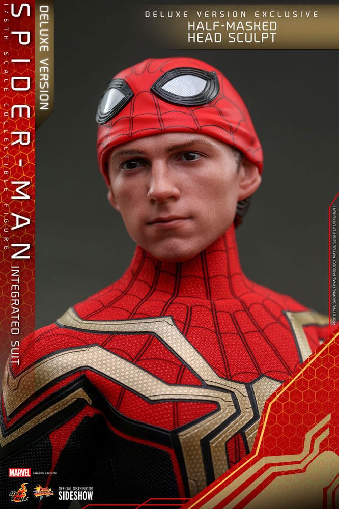 Spider-Man: No Way Home Movie Masterpiece Action Figure 1/6 Spider-Man (Integrated Suit) Deluxe Ver. 29cm - Action Figures - Hot Toys - Hobby Figures UK