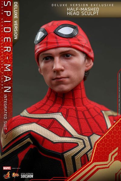 Spider-Man: No Way Home Movie Masterpiece Action Figure 1/6 Spider-Man (Integrated Suit) Deluxe Ver. 29cm - Action Figures - Hot Toys - Hobby Figures UK
