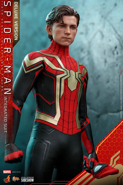 Spider-Man: No Way Home Movie Masterpiece Action Figure 1/6 Spider-Man (Integrated Suit) Deluxe Ver. 29cm - Action Figures - Hot Toys - Hobby Figures UK