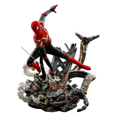Spider-Man: No Way Home Movie Masterpiece Action Figure 1/6 Spider-Man (Integrated Suit) Deluxe Ver. 29cm - Action Figures - Hot Toys - Hobby Figures UK