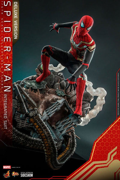 Spider-Man: No Way Home Movie Masterpiece Action Figure 1/6 Spider-Man (Integrated Suit) Deluxe Ver. 29cm - Action Figures - Hot Toys - Hobby Figures UK