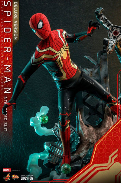 Spider-Man: No Way Home Movie Masterpiece Action Figure 1/6 Spider-Man (Integrated Suit) Deluxe Ver. 29cm - Action Figures - Hot Toys - Hobby Figures UK