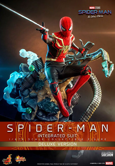 Spider-Man: No Way Home Movie Masterpiece Action Figure 1/6 Spider-Man (Integrated Suit) Deluxe Ver. 29cm - Action Figures - Hot Toys - Hobby Figures UK