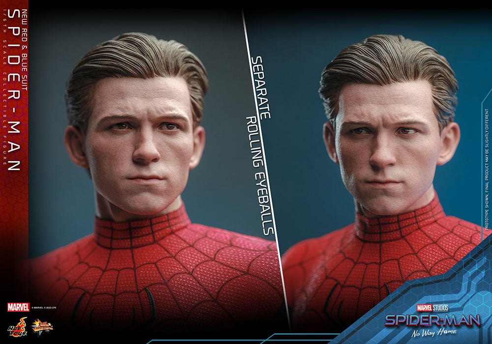 Spider-Man: No Way Home Movie Masterpiece Action Figure 1/6 Spider-Man (New Red and Blue Suit) 28cm - Action Figures - Hot Toys - Hobby Figures UK