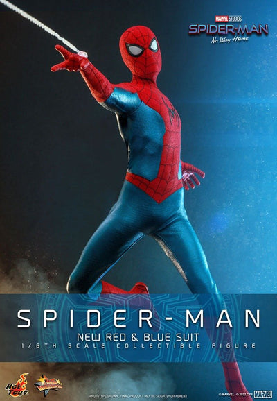 Spider-Man: No Way Home Movie Masterpiece Action Figure 1/6 Spider-Man (New Red and Blue Suit) 28cm - Action Figures - Hot Toys - Hobby Figures UK