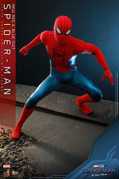 Spider-Man: No Way Home Movie Masterpiece Action Figure 1/6 Spider-Man (New Red and Blue Suit) 28cm - Action Figures - Hot Toys - Hobby Figures UK