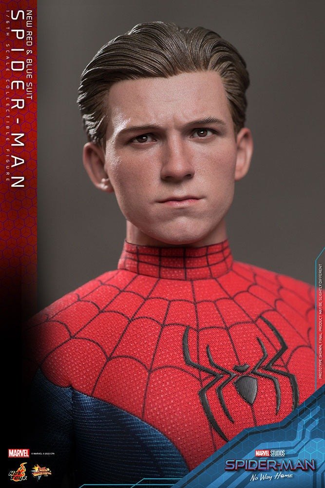 Spider-Man: No Way Home Movie Masterpiece Action Figure 1/6 Spider-Man (New Red and Blue Suit) 28cm - Action Figures - Hot Toys - Hobby Figures UK