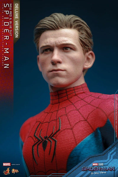 Spider-Man: No Way Home Movie Masterpiece Action Figure 1/6 Spider-Man (New Red and Blue Suit) (Deluxe Version) 28cm - Action Figures - Hot Toys - Hobby Figures UK