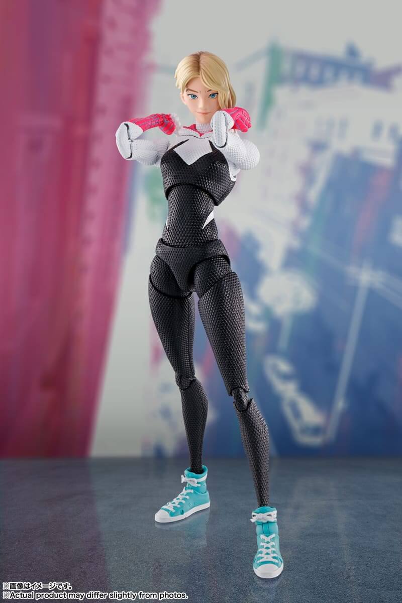 Spiderman Across The Spiderverse S.H. Figuarts Action Figure Spider-Man Spider-Gwen 15cm