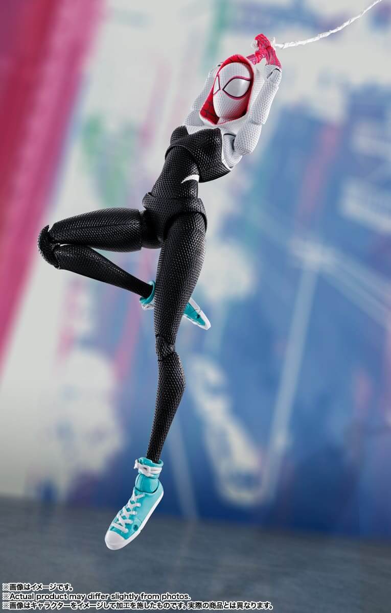 Spiderman Across The Spiderverse S.H. Figuarts Action Figure Spider-Man Spider-Gwen 15cm