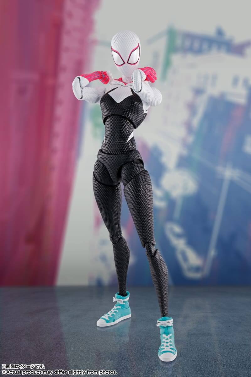 Spiderman Across The Spiderverse S.H. Figuarts Action Figure Spider-Man Spider-Gwen 15cm