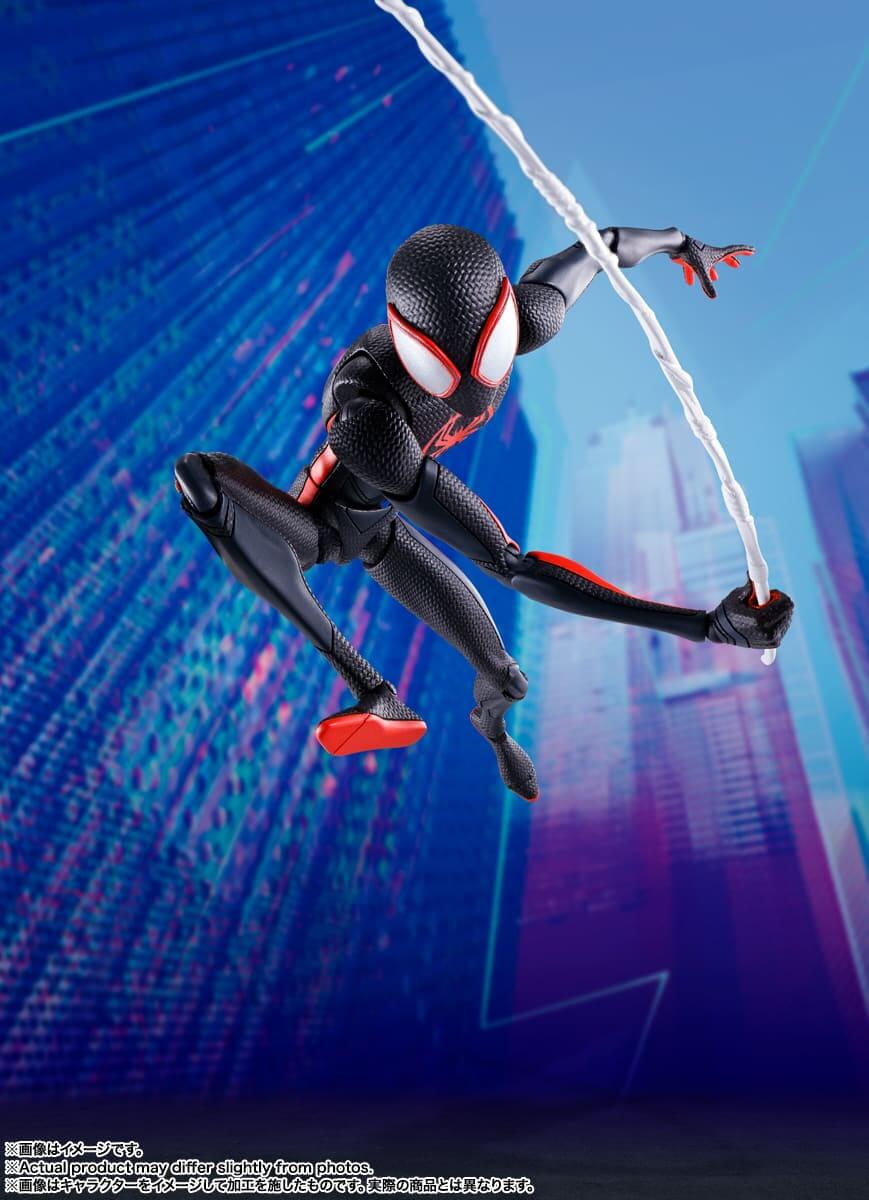 Spiderman Across The Spiderverse S.H. Figuarts Action Figure Spider-Man Miles Morales 15cm - Action Figures - Bandai Tamashii Nations - Hobby Figures UK