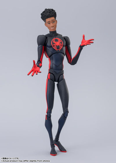 Spiderman Across The Spiderverse S.H. Figuarts Action Figure Spider-Man Miles Morales 15cm - Action Figures - Bandai Tamashii Nations - Hobby Figures UK