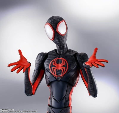 Spiderman Across The Spiderverse S.H. Figuarts Action Figure Spider-Man Miles Morales 15cm - Action Figures - Bandai Tamashii Nations - Hobby Figures UK