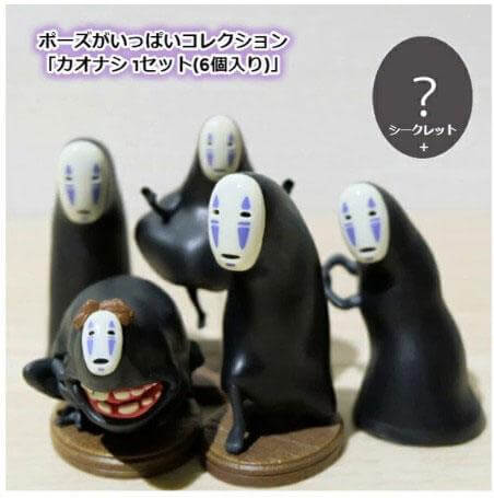 Spirited Away Mini Figures No-Face 5-8cm Display 6-Set - Mini Figures - Benelic - Hobby Figures UK