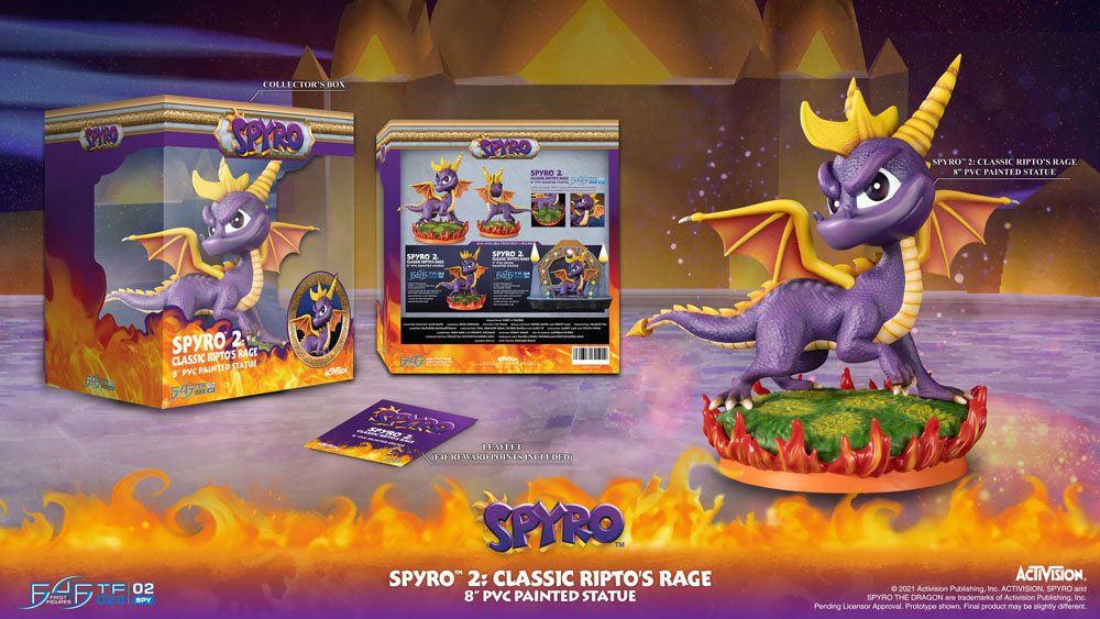 Spyro 2: Ripto's Rage PVC Statue Spyro 20cm - Scale Statue - First 4 Figures - Hobby Figures UK